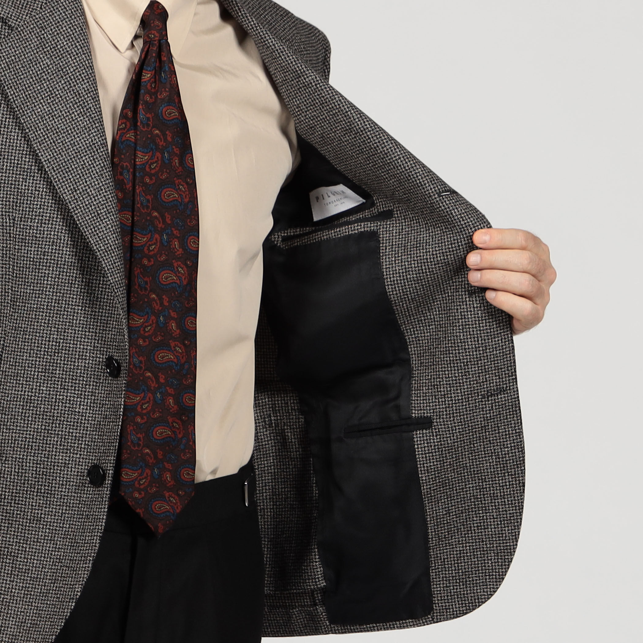 別注】De Petrillo CUMA ウール シングルブレステッド3Bジャケット