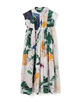 インドコットンプリント フレアワンピース