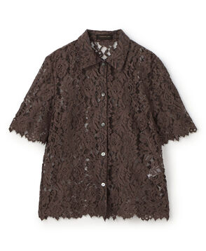 コードレース ハーフスリーブブラウス