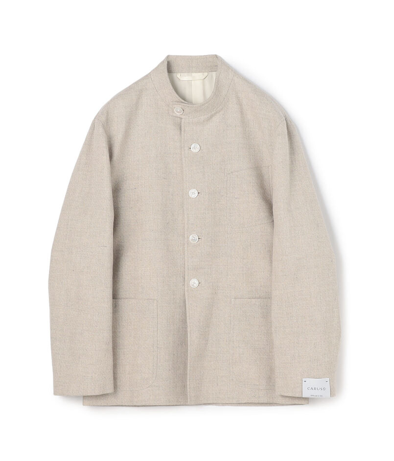 【別注】CARUSO コットンリネンウール フォレスティエールジャケット