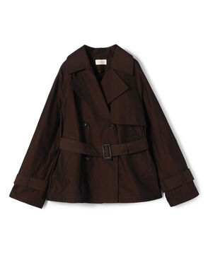 コットンドライクロス ショートトレンチコート