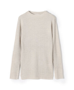 プルミエールウールリブ ボトルネックプルオーバー