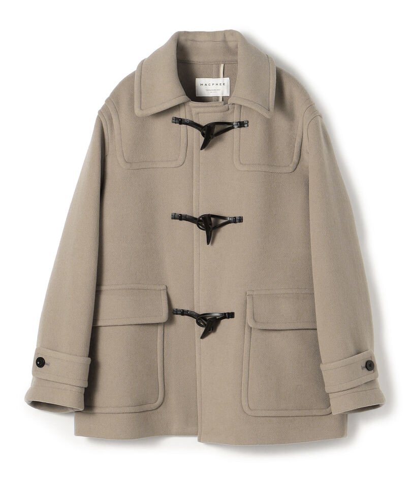 ウールナイロンメルトン ダッフルショートコート