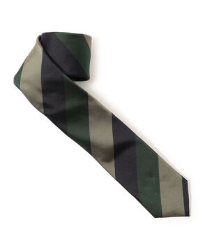 TOMORROWLAND シルク レジメンタルストライプナロータイ