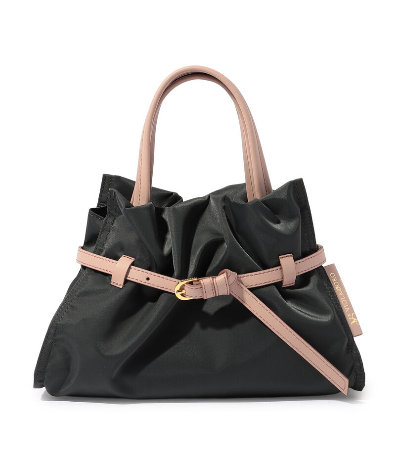 VIOLAd'ORO MINI NYLON BIANCA トートバッグ