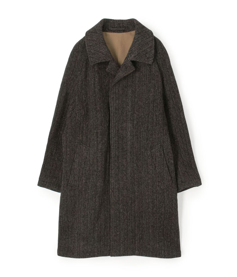 【WEB先行予約】ブリティッシュウールツイード バルカラーコート ZANIERI