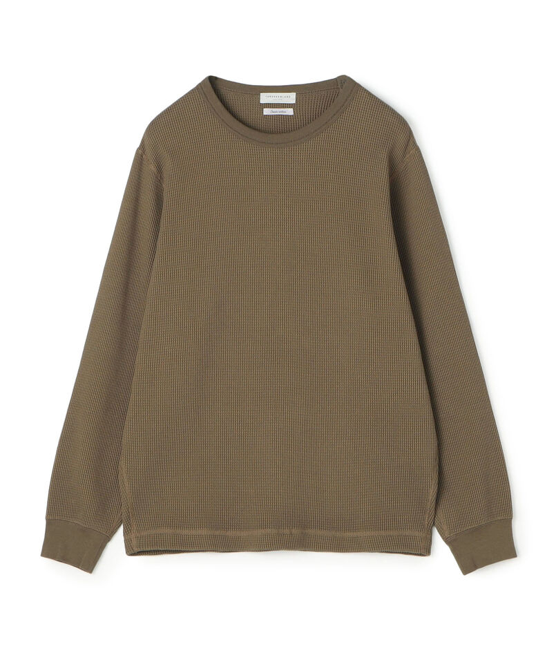 【WEB・アウトレット限定】スビンコットン ワッフル クルーネックカットソー