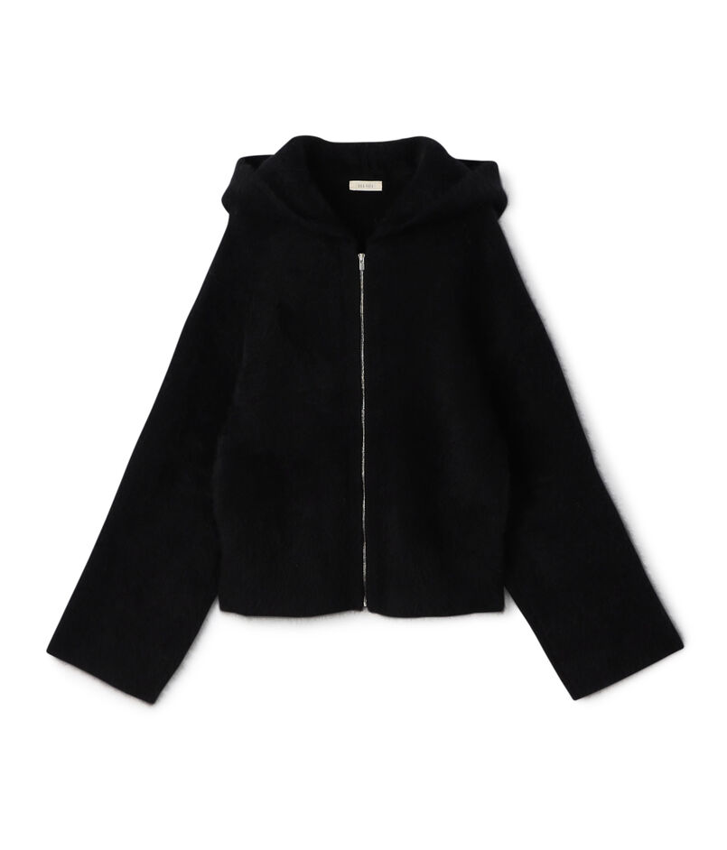 フォックスカシミヤ フーデッドブルゾン