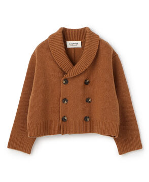 ダブルフェイス ダブルブレストカーディガン