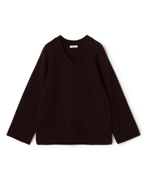 【WEB先行予約】ラムカシミヤ Vネックプルオーバー