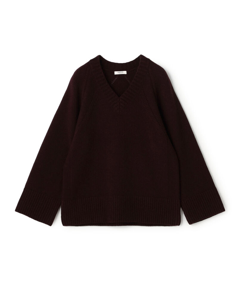 【WEB先行予約】ラムカシミヤ Vネックプルオーバー