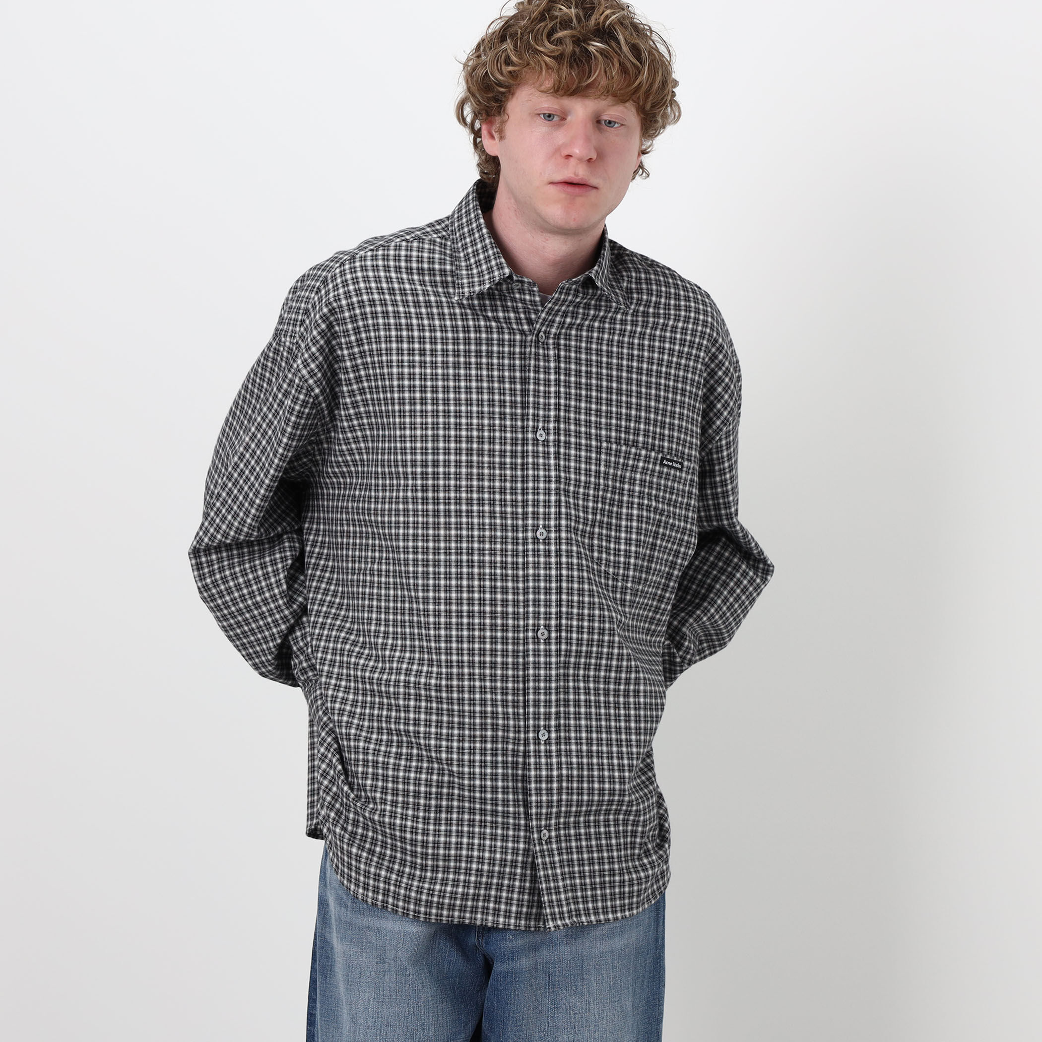 Acne Studios フランネルボタンアップシャツ｜トゥモローランド 公式サイト