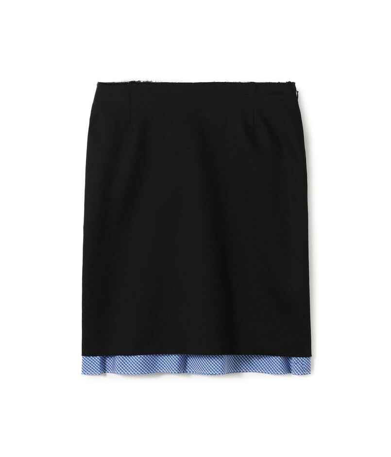 edition pourell コットンレイヤード スカート