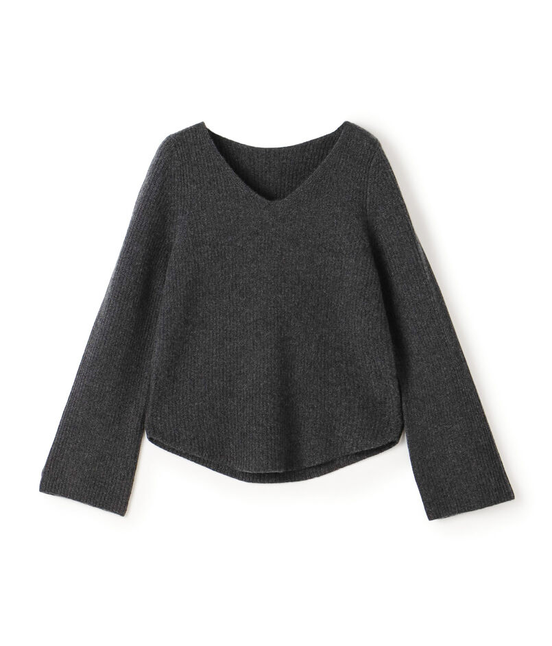 ベビーカシミヤ Vネックプルオーバー