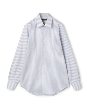 120/2スーピマコットンブロード マルチストライプ レギュラーカラー ドレスシャツ