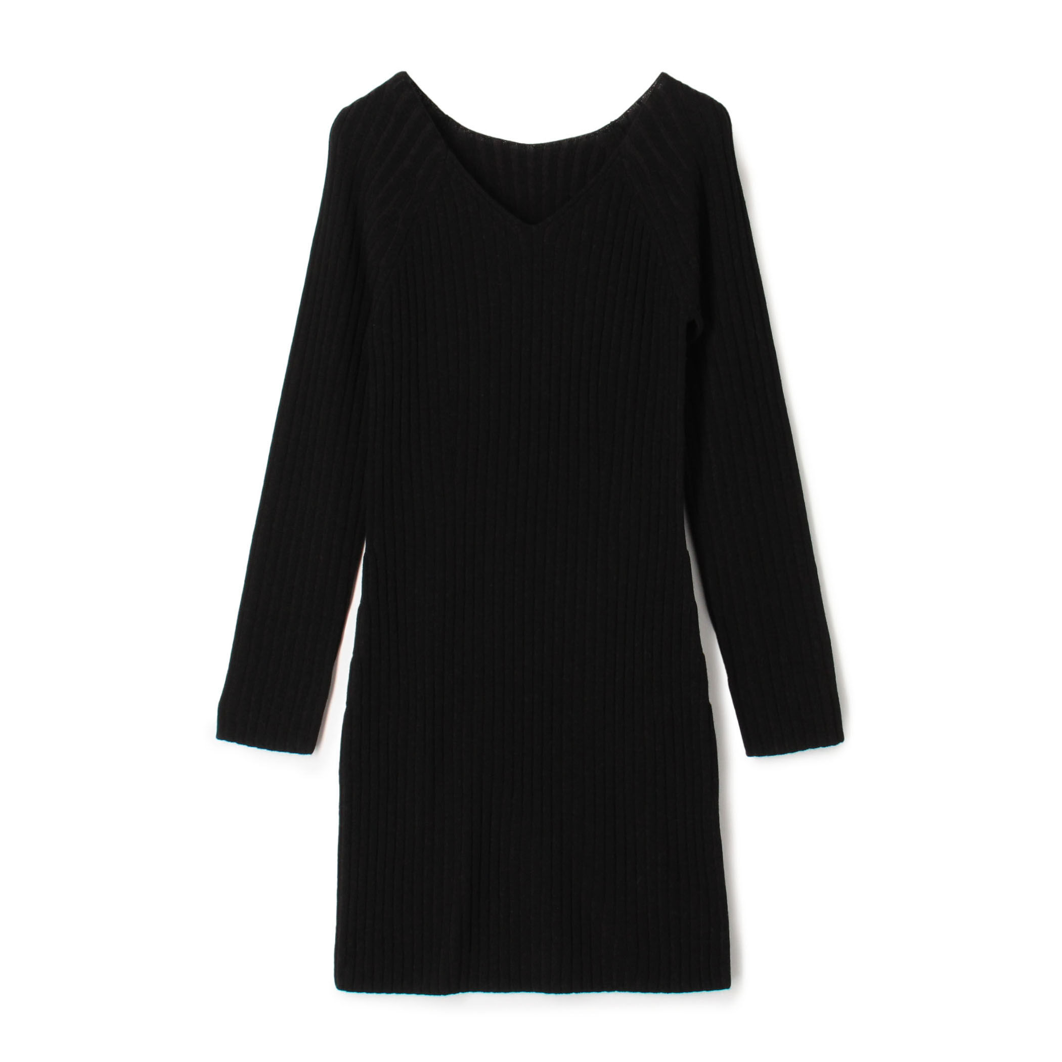 ウールリブ Vネックワンピース｜トゥモローランド 公式通販