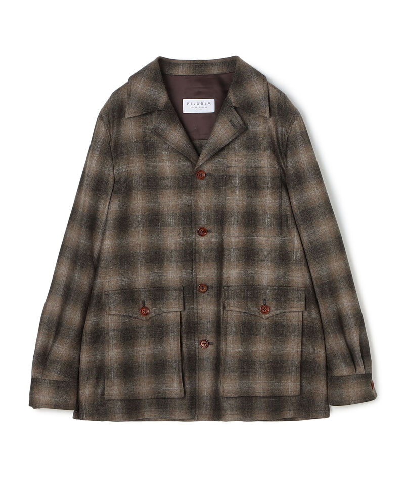 ウールカシミヤシルク ダブルポケット シャツジャケット SILKAIR LORO PIANA