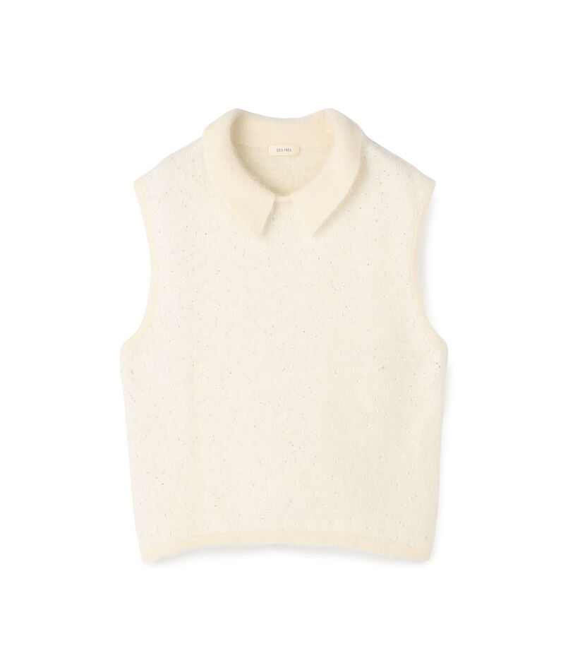 【WEB先行予約】フォックスカシミヤ スリーブレスプルオーバー