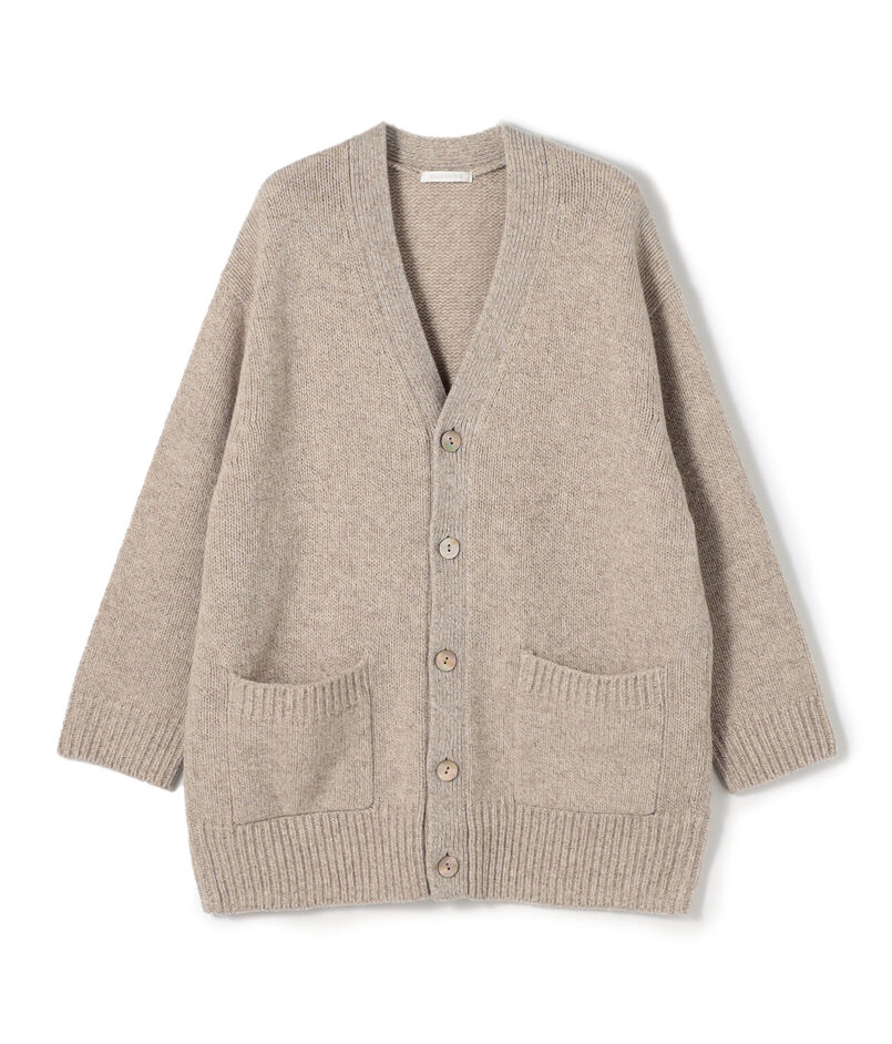 ファインウール Vネックカーディガン ファインウール Vネックカーディガン