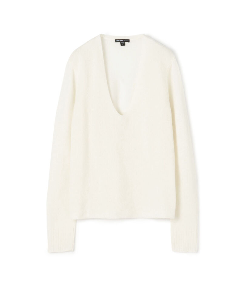 ソフトフェザーウェイト ディープVネックプルオーバー WOKC3065