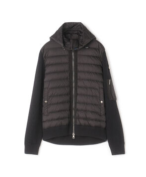 MONCLER CARDIGAN TRICOT ニットコンビダウンブルゾン