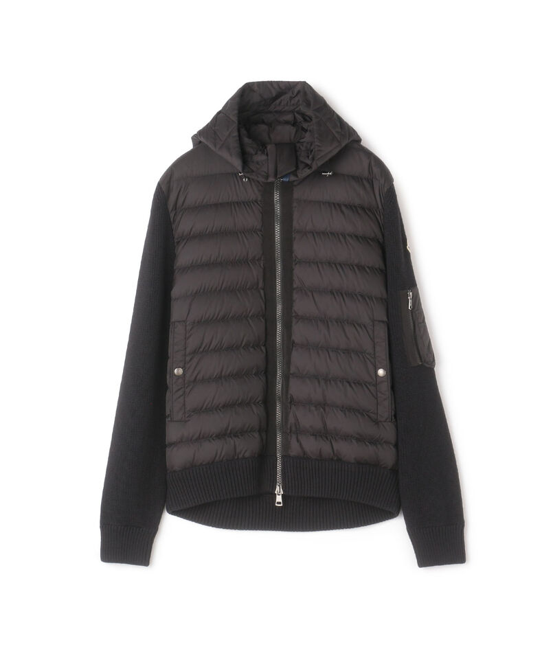 MONCLER CARDIGAN TRICOT ニットコンビダウンブルゾン