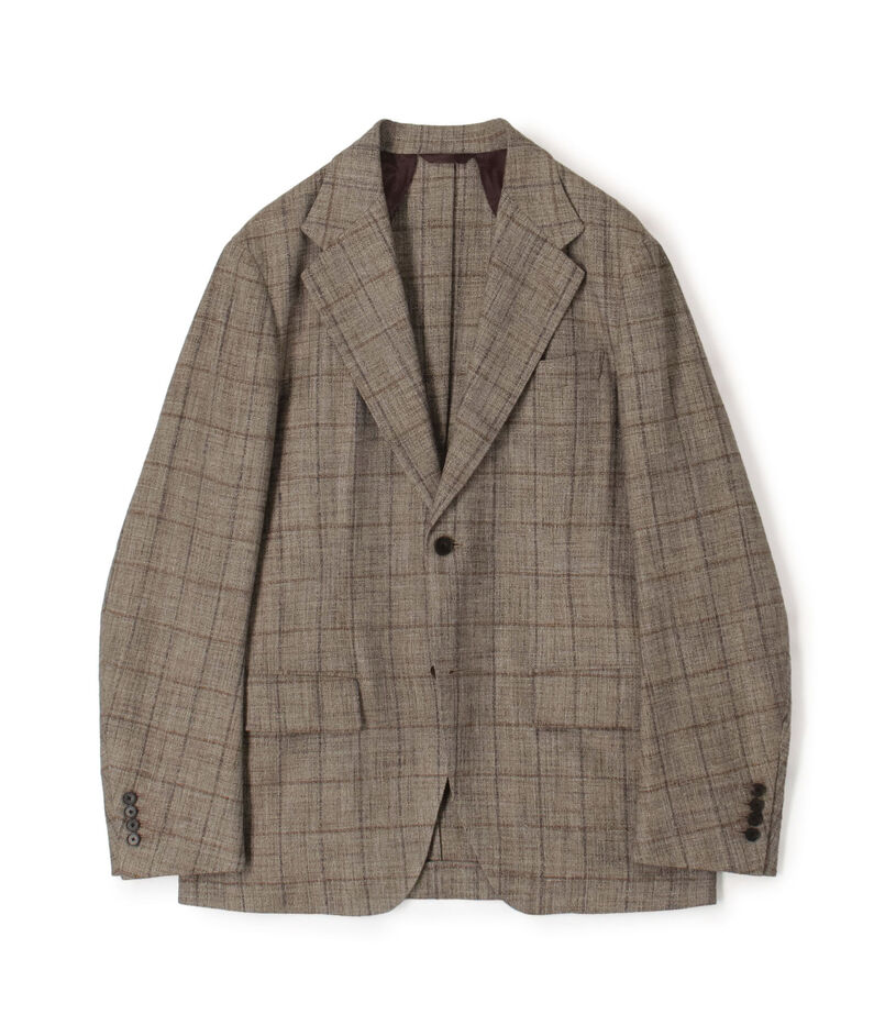 レーヨンシルクリネン シングルブレステッド 2Bジャケット