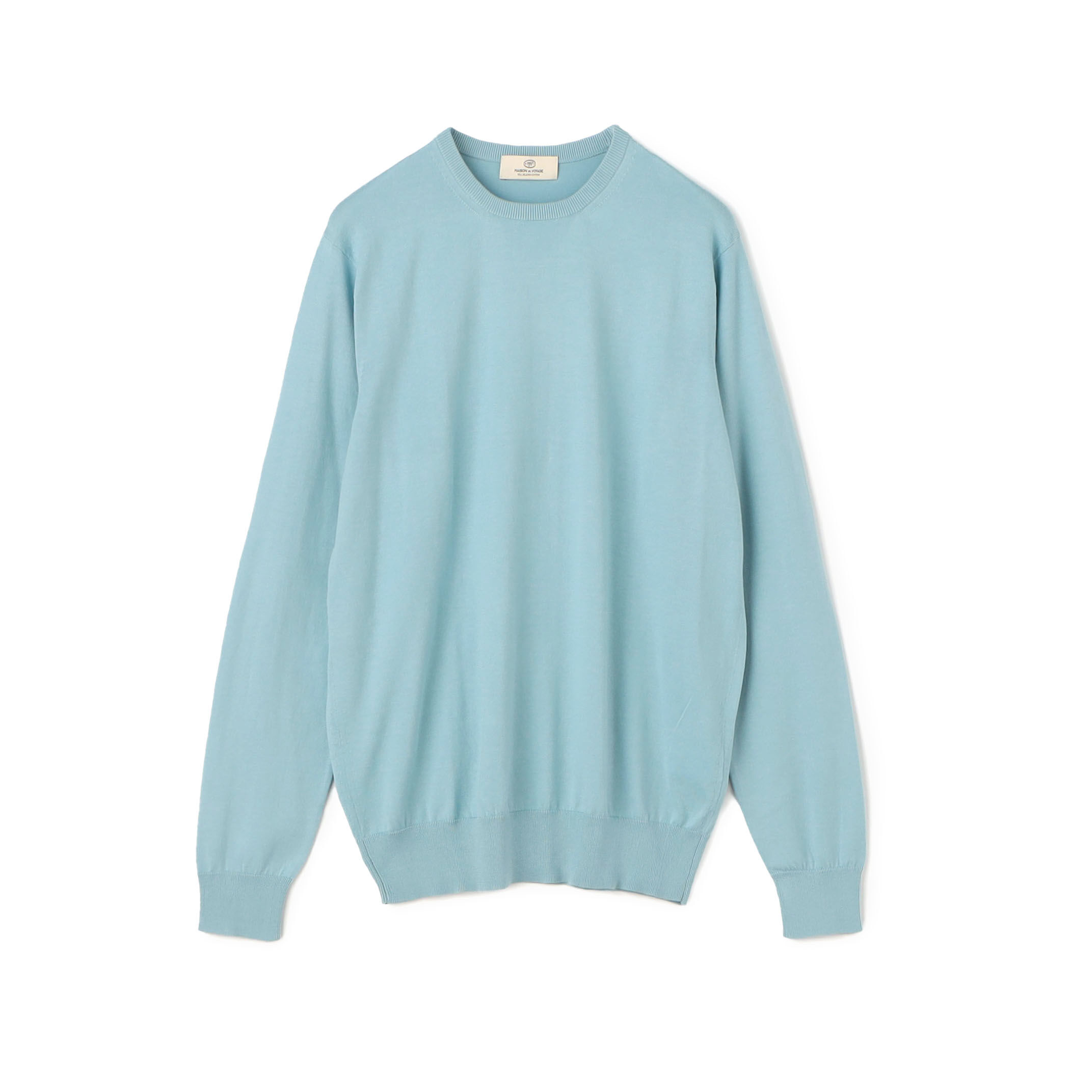 cash&barba シーアイランドコットン ニット 半袖クルー シーアイランドコットン ニット 半袖クルー, Blue – cash & barba