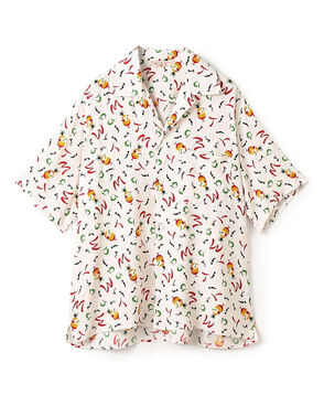 Mai Tai レーヨン オープンカラープリントシャツ