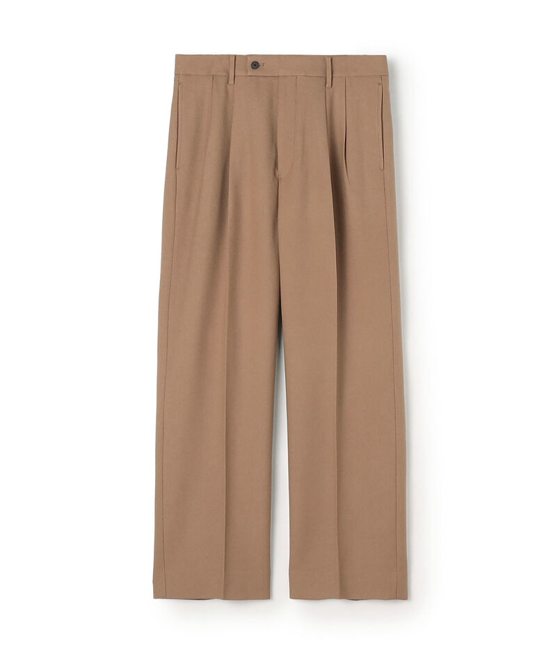 ウールツイル 2タックワイドストレートパンツ セットアップ対応