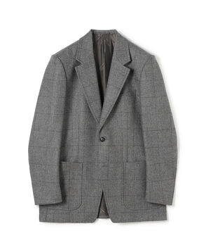 ウールツイード シングルブレステッド2Bジャケット LOVAT