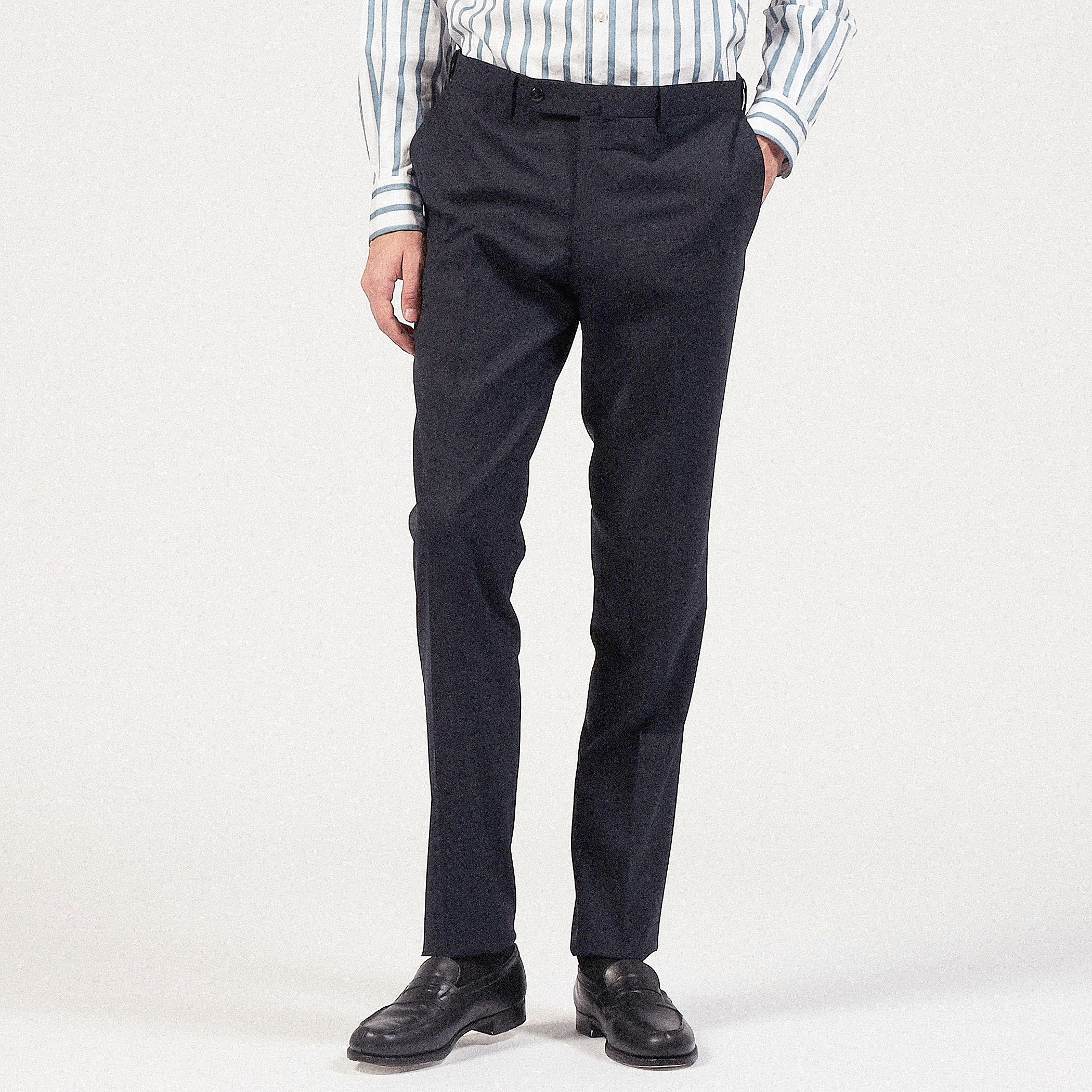 ポリエステルウール スリムストレートスラックス FREE FIT｜トゥモローランド 公式通販