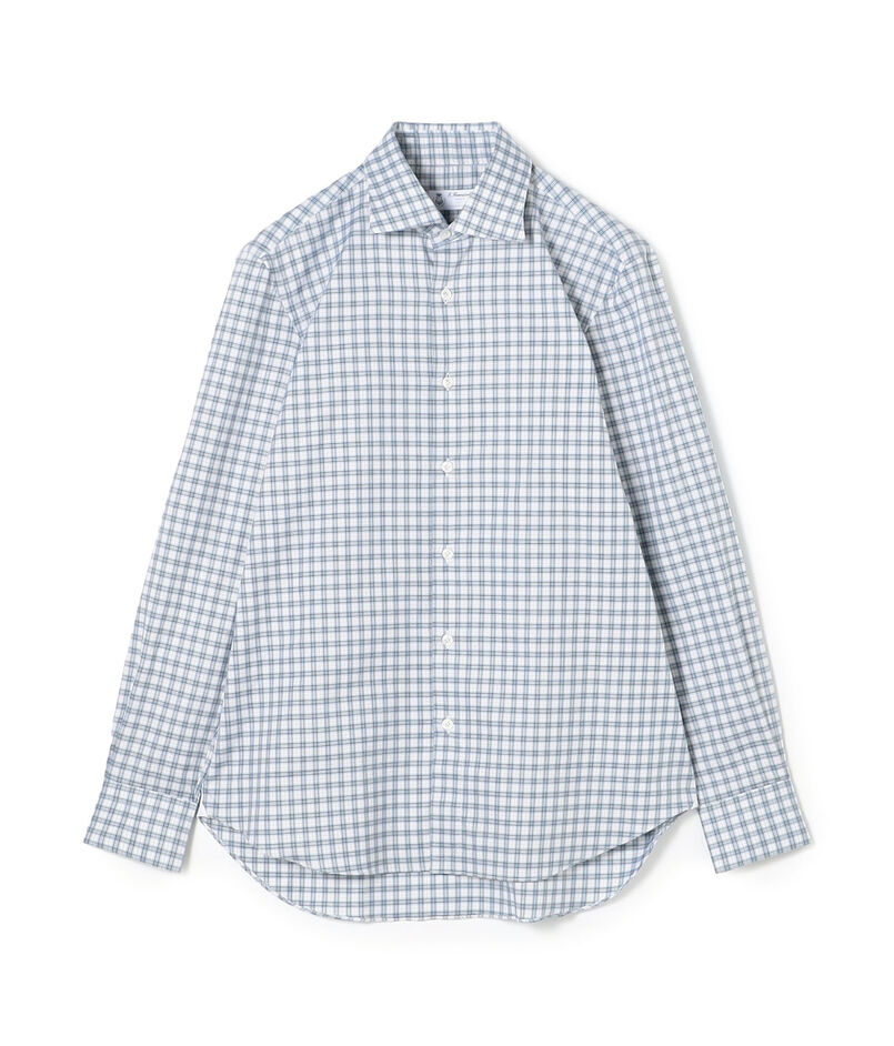 ERRICO FORMICOLA コットンチェック  ロングスリーブシャツ