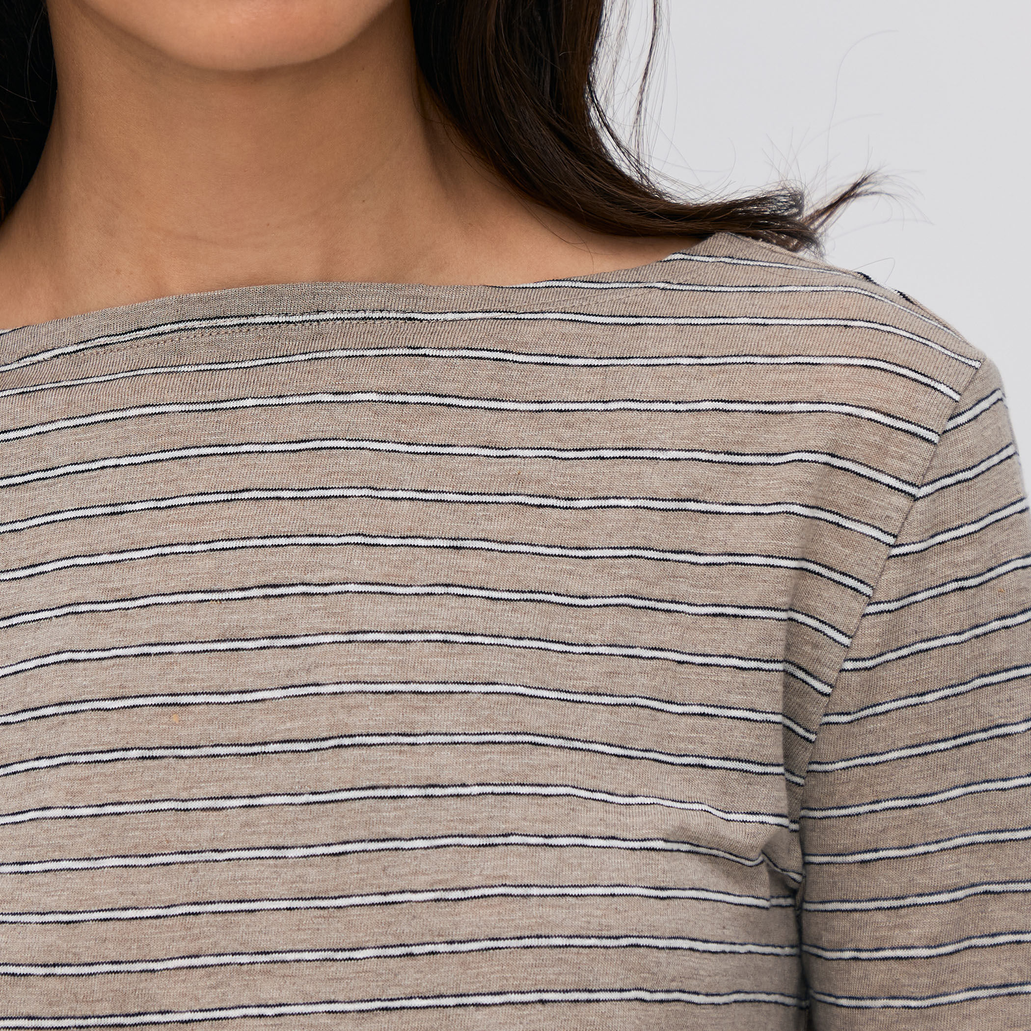 リネンボーダー ハーフスリーブTシャツ｜トゥモローランド 公式通販