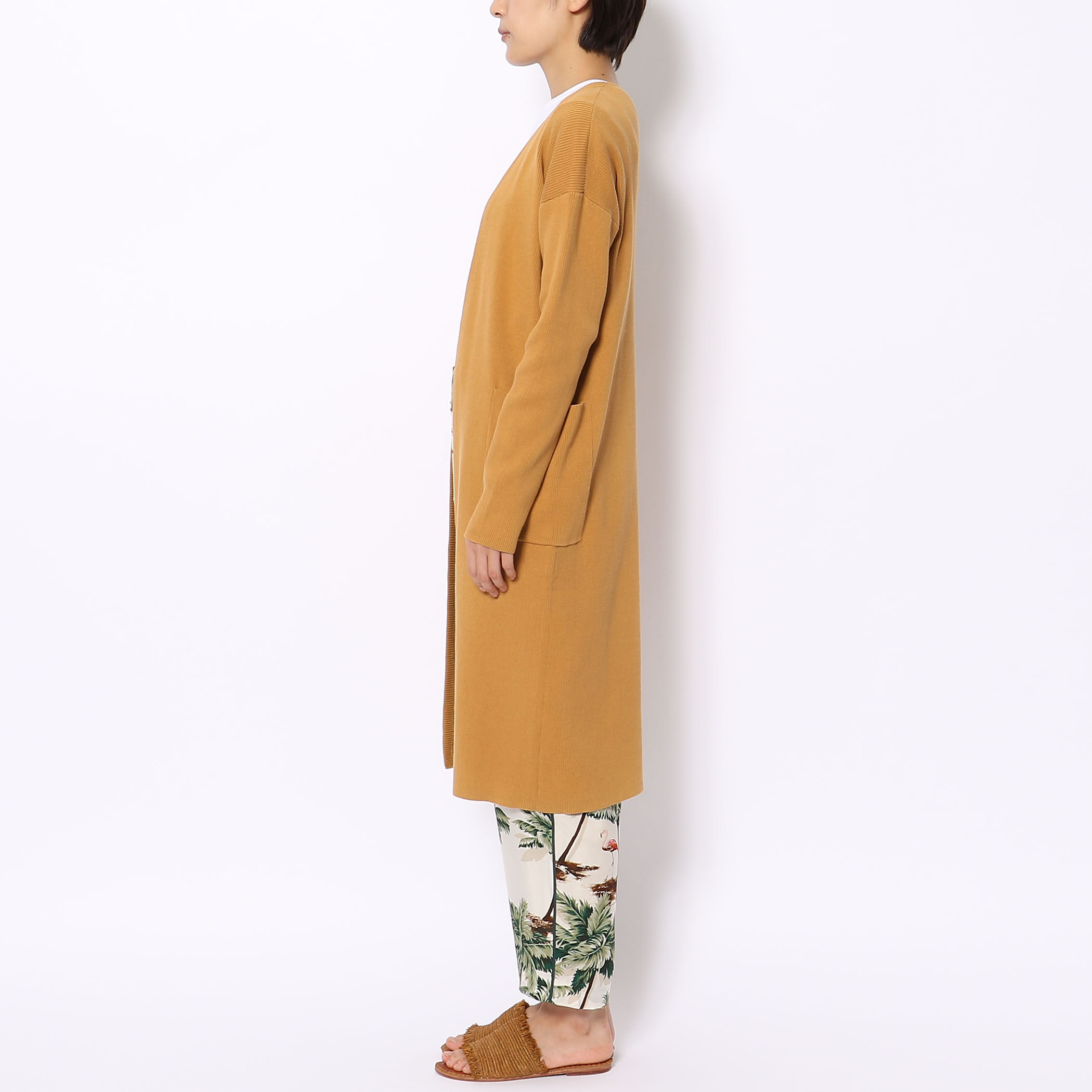 コットンリブ ロングカーディガン｜トゥモローランド 公式通販
