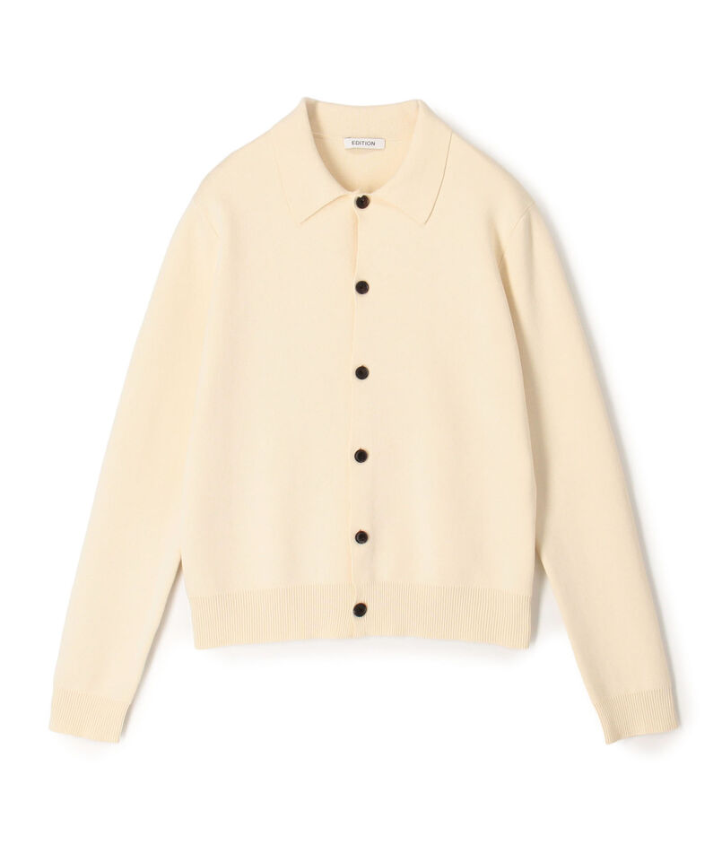 ELS cotton ポロカーディガン