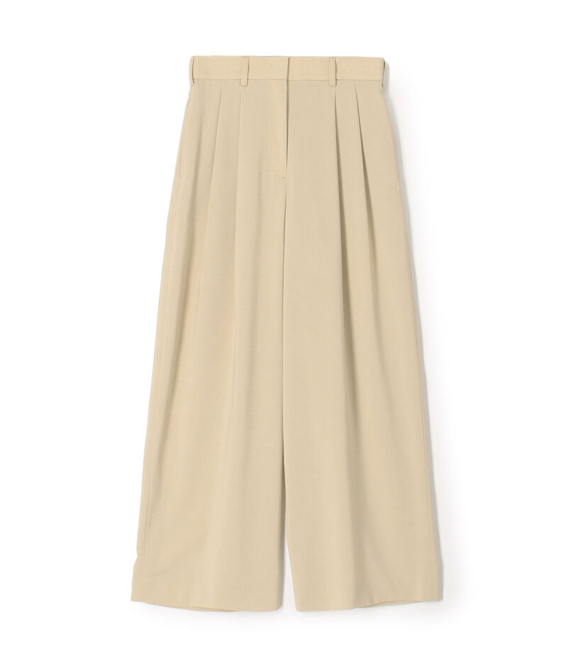 【一部WEB先行予約】ポリエステルツイル ２タックスラックスパンツ