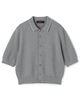 コットンカシミヤ パールポロカーディガン