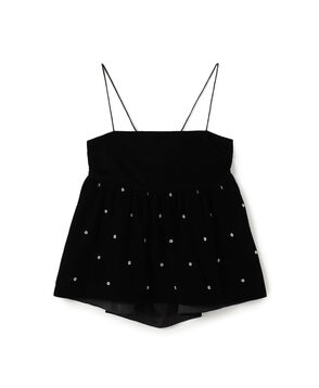 【別注】ne Quittez pas BLACK  VELBET PEARL トップス
