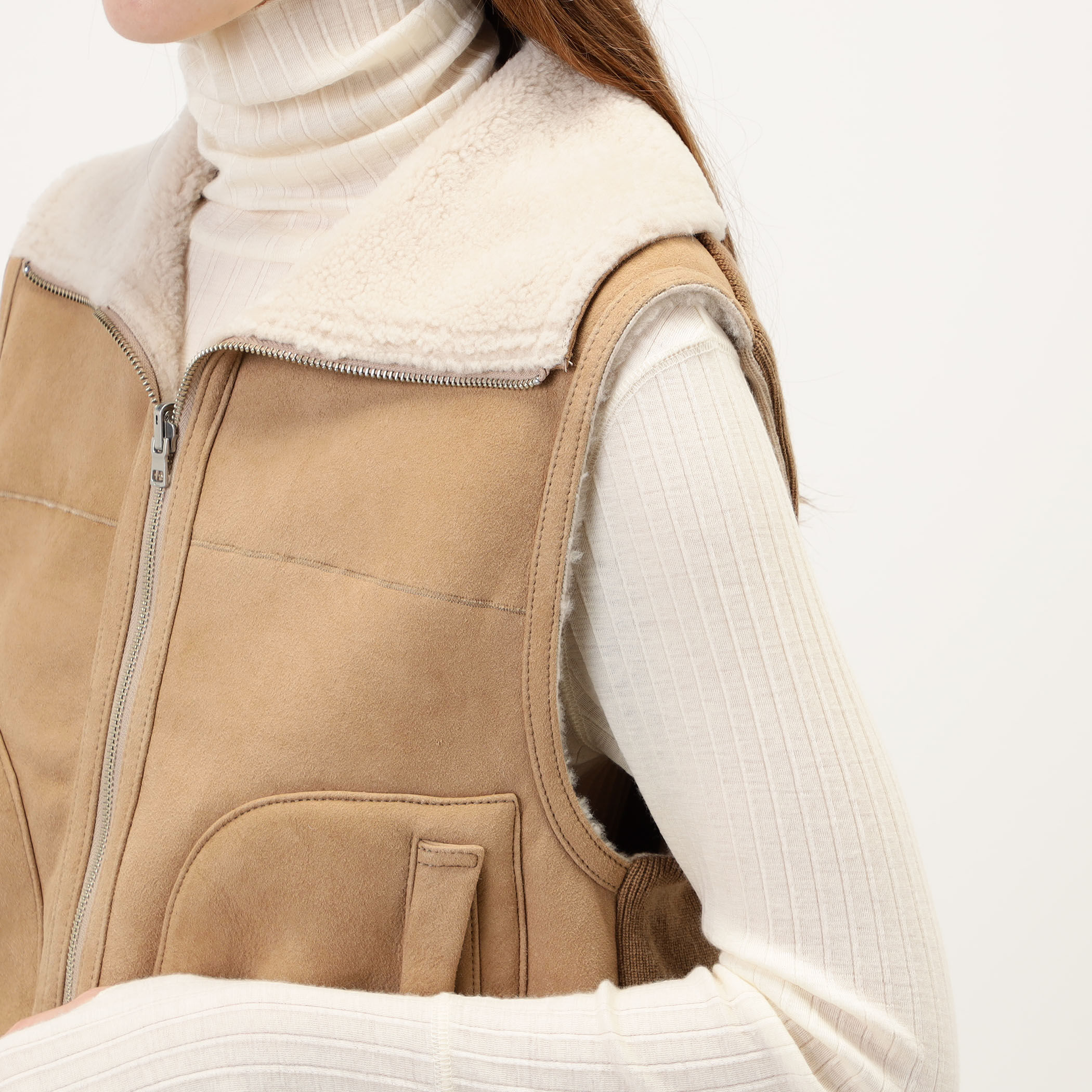 NICOLSON ニットコンビリバーシブルベスト｜トゥモローランド 公式サイト