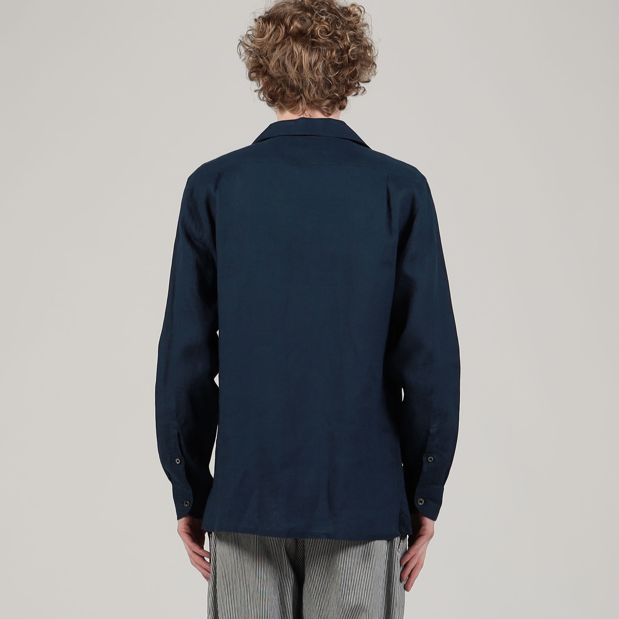 【美品】 ボールジィ オープンカラーシャツ ダブル リネンシャツジャケット 美品】 ボールジィ オープンカラーシャツ ダブル リネンシ