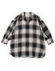 HYKE OMBRE CHECK BALLOON SLEEVE BLOUSE