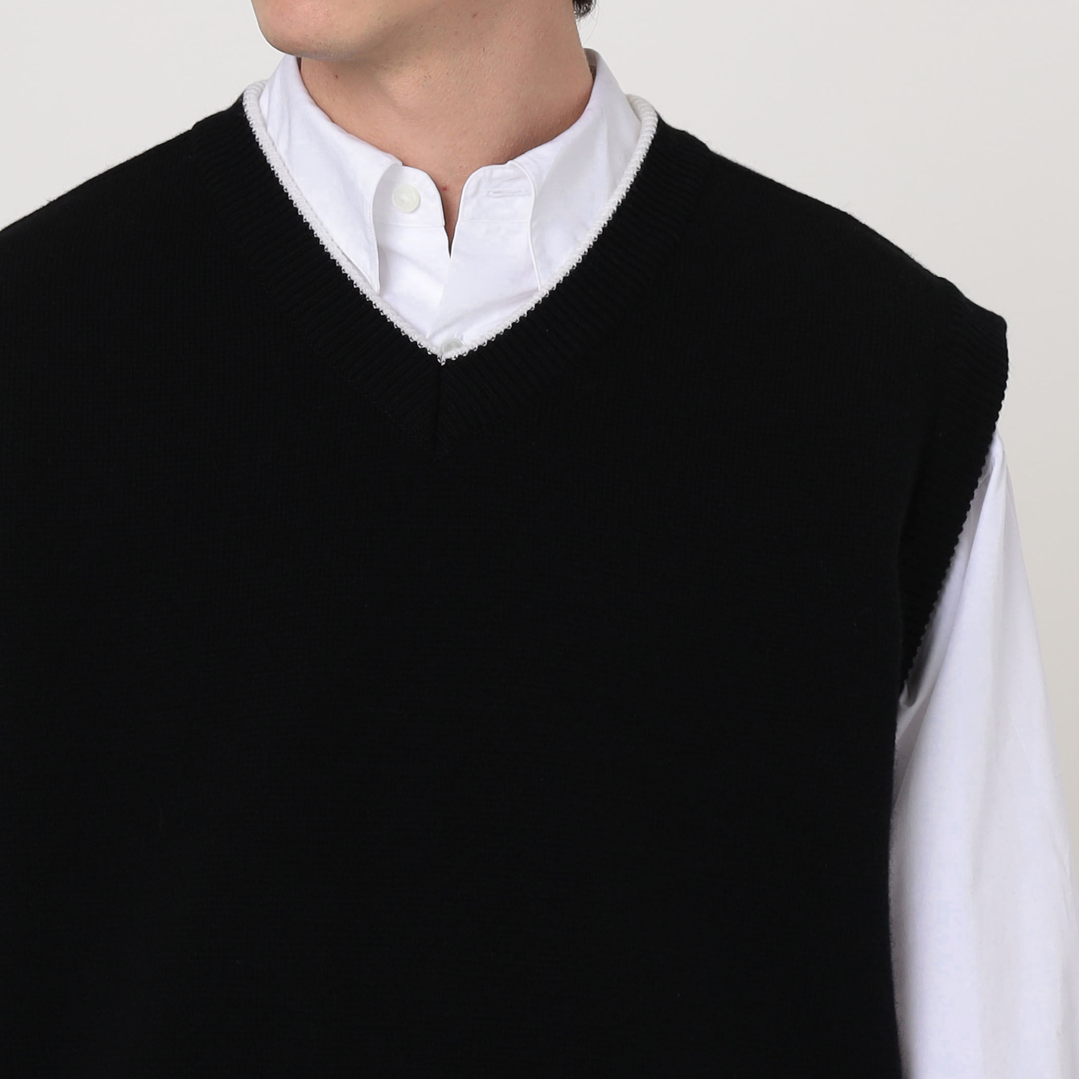 別注】THE RERACS × Edition V NECK VEST ニットベスト