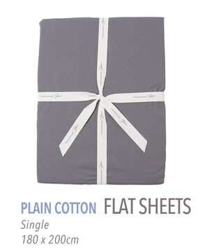 プレーンコットン フラットシーツ（シングル）