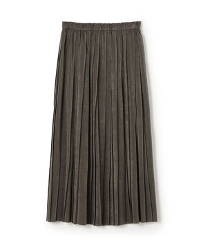 スエードサテン プリーツスカート