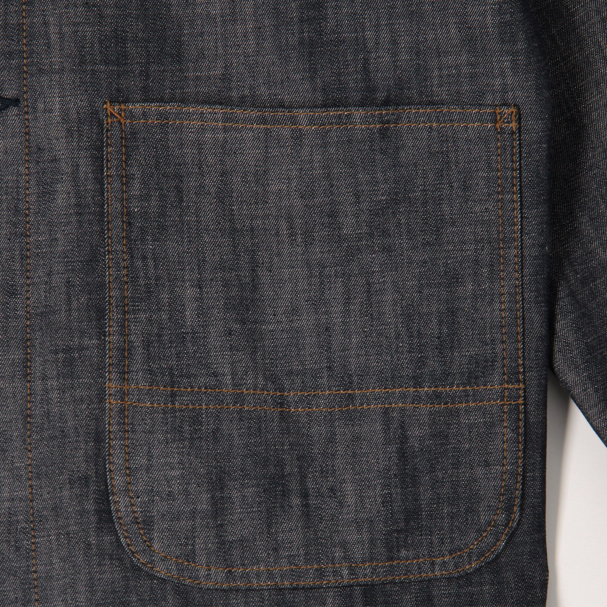 ダークデニム カバーオール 4ポケット ステイブルーデニム 4ポケット カバーオールジャケット