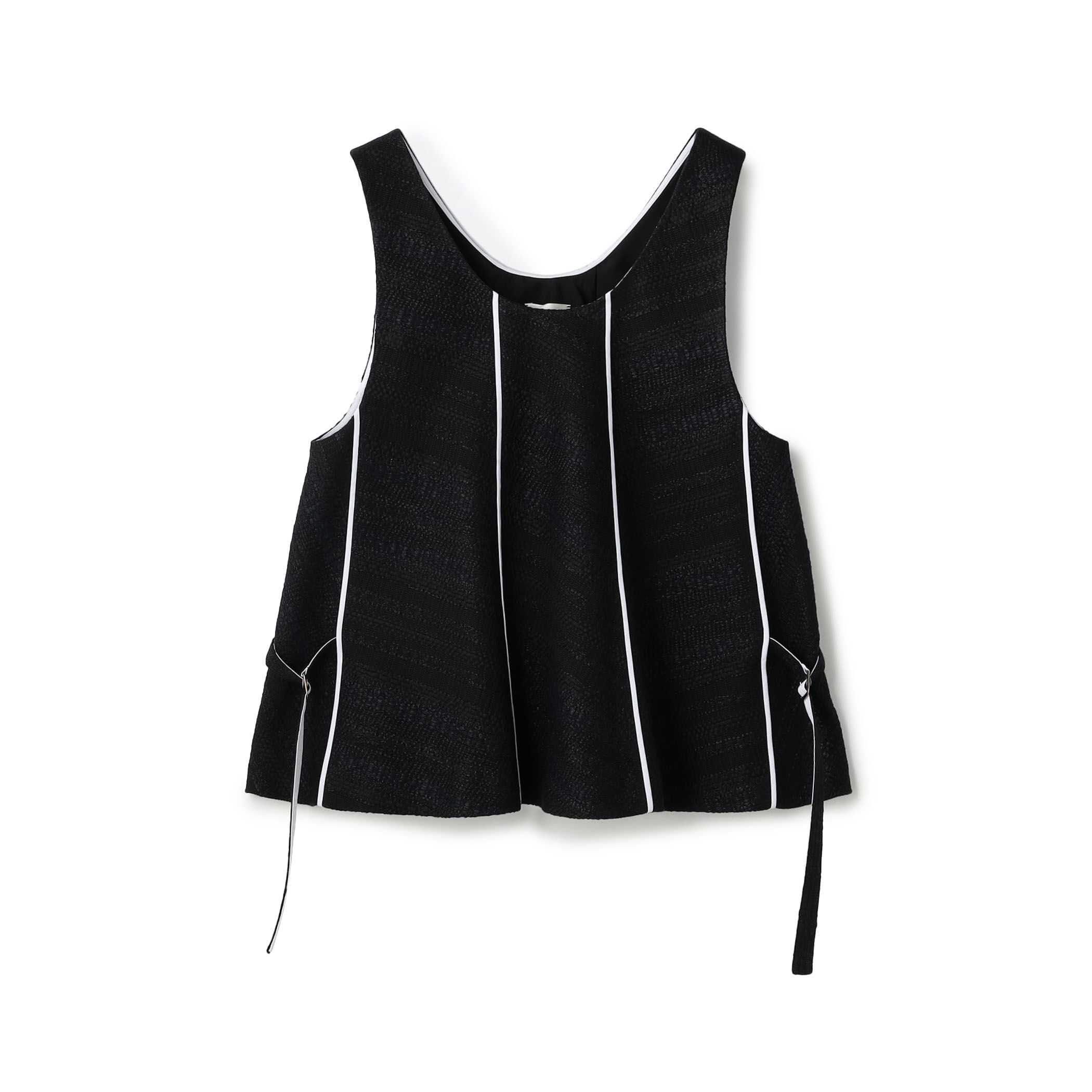 ブラックツイード ノースリーブブラウス｜トゥモローランド 公式通販