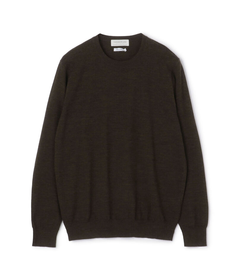 TOMORROWLAND tricot スーパーファインメリノウール クルーネックプルオーバー S-WOOL