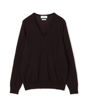 TOMORROWLAND tricot スーパーファインメリノウール Vネックニット S-WOOL