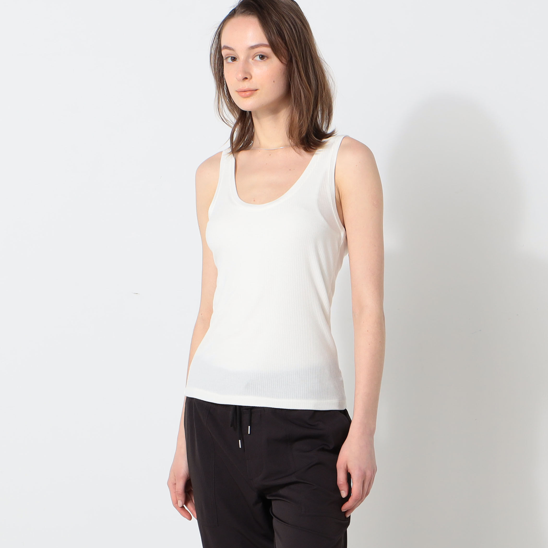 セルロースカシミヤリブ タンクトップ WTCR3716｜トゥモローランド